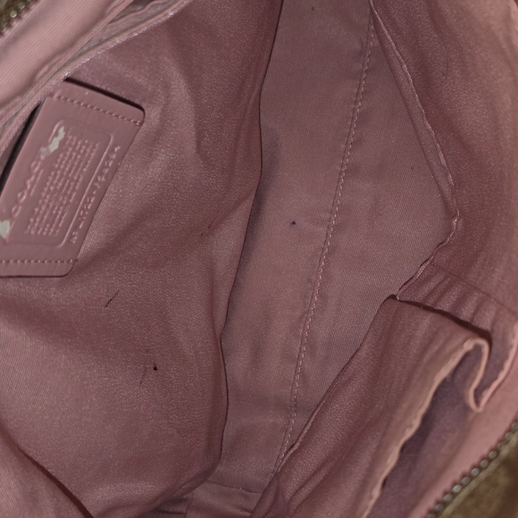 Coach Tan and Pink Shoulder Bag - Picture 12 of 14